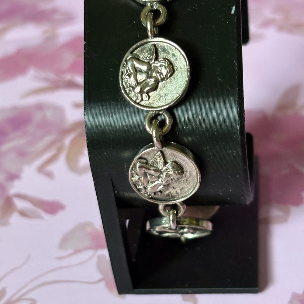 Silver Angel Charm Bracelet